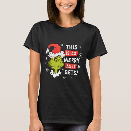 Funny This Is As Merry As It Gets Christmas, Sarca T-Shirt (Vorderseite)