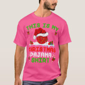 Funny This Is My Christmas Knitting Christmas T-Shirt (Vorderseite)