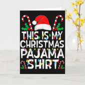 Funny This Is My Christmas Pajama Sweater For Chri Karte (Gelbe Blume)