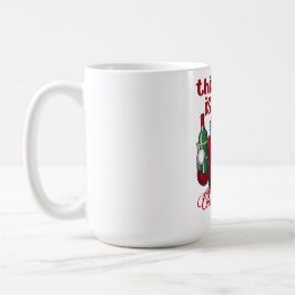 Funny This Is My Christmas Spirit Santa Wine Kaffeetasse