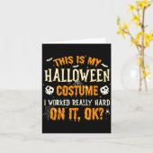 Funny This Is My Halloween Costume Men Women Hallo Karte (Gelbe Blume)