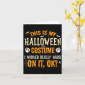 Funny This Is My Halloween Costume Men Women Hallo Karte (Gelbe Blume)