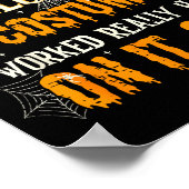 Funny This Is My Halloween Costume Men Women Hallo Poster (Ecke)