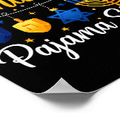 Funny This Is My Hanukkah Pajamakah Pajama Chanuka Poster (Ecke)