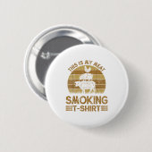 Funny This Is My Meat Smoking Mens Bbq Barbeque Da Button (Vorne & Hinten)