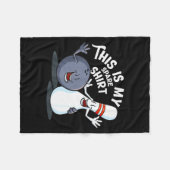 Funny This Is My Spare Bowling Game Gift For Men W Fleecedecke (Vorderseite (Horizontal))