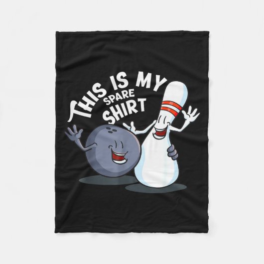 Funny This Is My Spare Bowling Game Gift For Men W Fleecedecke (Vorderseite)