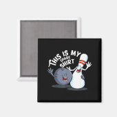 Funny This Is My Spare Bowling Game Gift For Men W Magnet (Vorderseite/Rückseite)