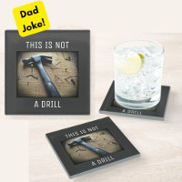 Funny "This is Not a Drill" Vater Joke Untersetzer