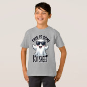 Funny 'This is some boo sheet' Cooles Ghost Hallow T-Shirt (Vorne ganz)