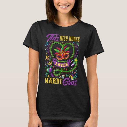 Funny This Nicu Nurse Lieben Mardi Gras Crawfish C T-Shirt (Vorderseite)