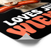 Funny This Throat Goat Swallows Juicy Wieners Poster (Ecke)