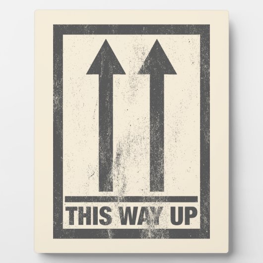 Funny this way up sign fotoplatte (Vorderseite)