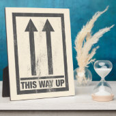 Funny this way up sign fotoplatte (Seite)