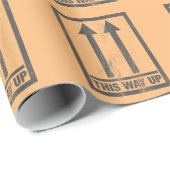 Funny this way up sign geschenkpapier (Rolleneckpunkt)