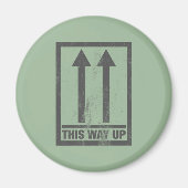 Funny this way up sign magnet (Vorne)