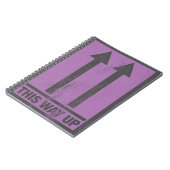 Funny this way up sign notizblock (Linke Seite)
