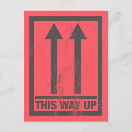 Funny this way up sign postkarte (Vorderseite)