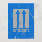 Funny this way up sign postkarte (Vorderseite)