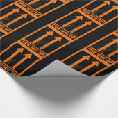 Funny "This way up"-Zeichen Geschenkpapier (Ecke)