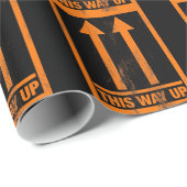 Funny "This way up"-Zeichen Geschenkpapier (Rolleneckpunkt)