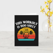 Funny This Workout is bosheet Halloween Ghost Ex Karte (Gelbe Blume)