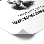 Funny Thomas Jefferson Usa Geschichtslehrer Louisi Poster (Ecke)