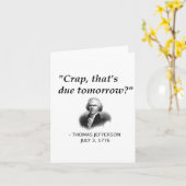 Funny Thomas Jefferson Usa Geschichtslehrer Studen Karte (Gelbe Blume)