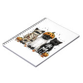 Funny Three Halloween Cats Notizblock (Linke Seite)