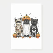 Funny Three Halloween Cats Post-it Klebezettel (Vorderseite)