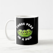 Funny Three Peas In A D Cute Kawaii Kaffeetasse (Links)