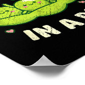 Funny Three Peas In A D Cute Kawaii Poster (Ecke)