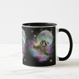 Funny Three Raccoons Tasse