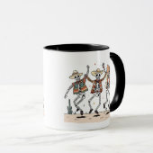 Funny Three Skeleton Halloween Tasse (VorderseiteRechts)