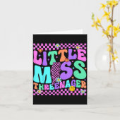 Funny Threenager Happy 3rd Bday Party 3 Years Old Karte (Gelbe Blume)