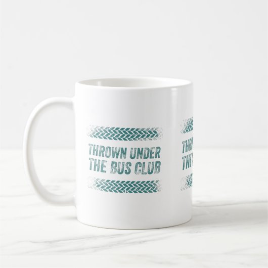 Funny Thrown unter Busspende Unbeschäftigter Busfa Kaffeetasse (Links)