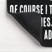 Funny Thug Life Spaß Black Customizable Quote Mousepad (Ecke)
