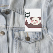 Funny Thumbs Up Panda Meme Button (Insitu)