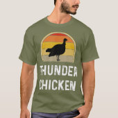 Funny Thunder Huhn Türkei Hühner Jagd Geschenk T-Shirt (Vorderseite)