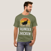 Funny Thunder Huhn Türkei Hühner Jagd Geschenk T-Shirt (Vorne ganz)