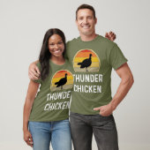 Funny Thunder Huhn Türkei Hühner Jagd Geschenk T-Shirt (Unisex)