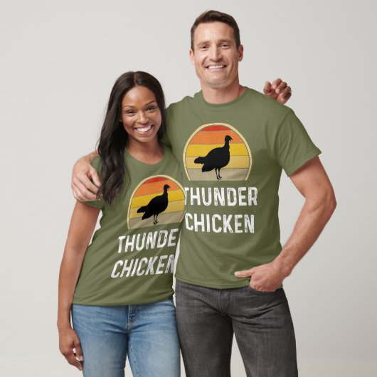 Funny Thunder Huhn Türkei Hühner Jagd Geschenk T-Shirt (Unisex)