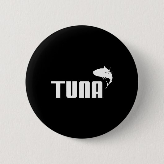 Funny Thunfisch Roter Thun Tiefseefischerei Gesche Button (Vorderseite)
