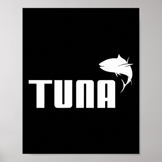Funny Thunfisch Roter Thun Tiefseefischerei Gesche Poster (Vorne)