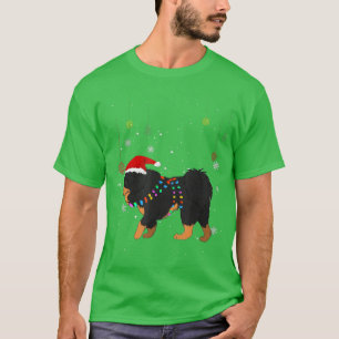 Funny Tibetan Mastiff Dog Weihnachtsmannmütze Weih T-Shirt