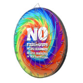 Funny TieDye No Rainbows wurden gequält ... Dartscheibe (Vorderseite rechts)