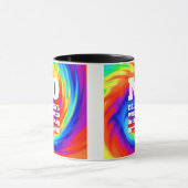 Funny TieDye No Rainbows wurden gequält ... Tasse (Zentrum)