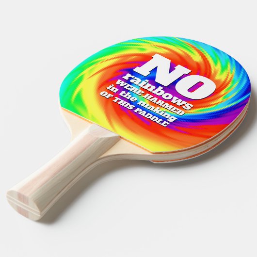 Funny TieDye No Rainbows wurden gequält ... Tischtennis Schläger (Vorderseite)