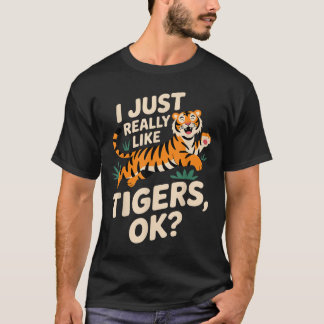 Funny Tiger Art für Männer Frauen Mädchen Tier T-Shirt