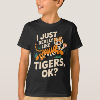 Funny Tiger Art für Männer Frauen Mädchen Tier T-Shirt